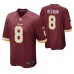 Men Washington Redskins Case Keenum Burgundy Game Jersey