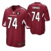 Arizona Cardinals D.J. Humphries #74 Cardinal Larry Wilson NO.8 Patch Game Jersey