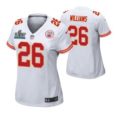 Damien Williams Kansas City Chiefs Super Bowl LIV Women White Game Jersey