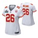 Damien Williams Kansas City Chiefs Super Bowl LIV Women White Game Jersey