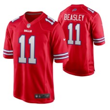 Buffalo Bills Cole Beasley #11 Game Red Alternate Jersey