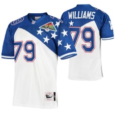 1994 Pro Bowl Dallas Cowboys #79 Erik Williams White Blue NFC Authentic Jersey