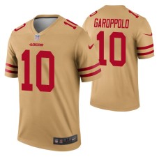 Men Jimmy Garoppolo San Francisco 49ers Jersey Gold Inverted Legend Edition