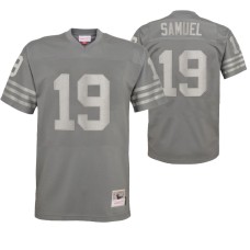 Men San Francisco 49ers Deebo Samuel Metal Replica Charcoal Jersey