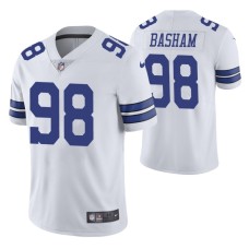 Tarell Basham #98 Vapor Limited White Dallas Cowboys Jersey