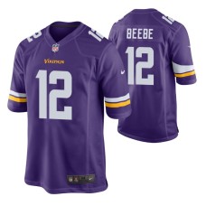 Men Minnesota Vikings #12 Chad Beebe Purple Nike Game Jersey