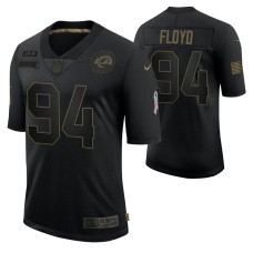 Los Angeles Rams Leonard Floyd #94 Black Limited 2020 Salute To Service Jersey