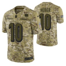 Cincinnati Bengals #10 Kevin Huber Camo 2018 Salute to Service Jersey Men