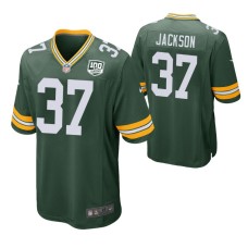 Men Green Bay Packers #37 Josh Jackson Green Nike Game Jersey