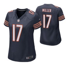 Women Chicago Bears #17 Anthony Miller Navy Nike Game Jersey