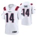 Men New England Patriots Mohamed Sanu #14 Game White Jersey