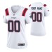 Women New England Patriots Custom #00 Game White Jersey