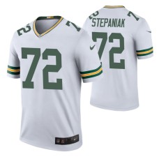 Simon Stepaniak Green Bay Packers White Color Rush Legend Jersey