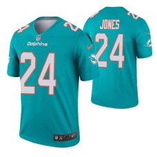 Men Byron Jones #24 Miami Dolphins Aqua Legend Jersey