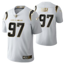 Men Los Angeles Chargers Joey Bosa Golden Limited White Jersey