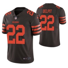 Men Cleveland Browns Grant Delpit 2020 NFL Draft Brown Color Rush Limited Jersey