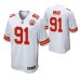 Kansas City Chiefs Derrick Nnadi Game #91 White Jersey