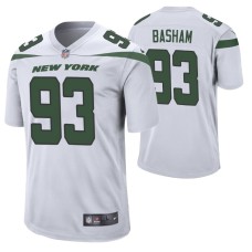 Men New York Jets #93 Tarell Basham Nike White Player Game Jersey