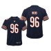 Youth Chicago Bears #96 Akiem Hicks Navy Nike Team Color Game Jersey