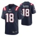 Men New England Patriots Matthew Slater #18 Game Navy Jersey