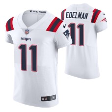 Men New England Patriots Julian Edelman Vapor Elite White Jersey