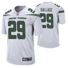 New York Jets Kalen Ballage #29 Game White Jersey