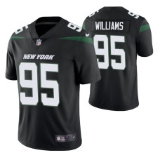 Men New York Jets Quinnen Williams Black Golden Edition Jersey