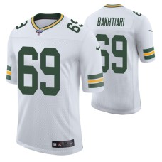 Green Bay Packers David Bakhtiari White 100th Season Vapor Limited Men Jersey