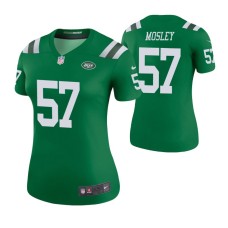 Women New York Jets C.J. Mosley Green Color Rush Legend Jersey