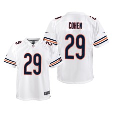 Youth Chicago Bears #29 Tarik Cohen White Nike Team Color Game Jersey