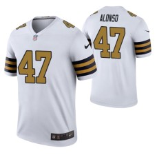 New Orleans Saints Kiko Alonso Men White Color Rush Legend Jersey