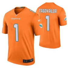 Tua Tagovailoa Miami Dolphins Orange Color Rush Legend Jersey