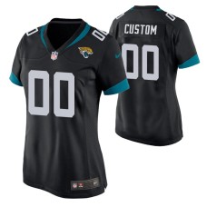 Women Jacksonville Jaguars #00 Custom Black Nike Game Jersey