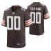 Custom Cleveland Browns Brown Game Jersey Men