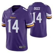 Minnesota Vikings Stefon Diggs Purple 100th Season Vapor Limited Jersey