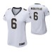 Women New Orleans Saints #6 Thomas Morstead White Nike Game Jersey