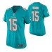 Women Miami Dolphins #15 Albert Wilson Aqua Nike Game Jersey