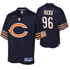 Men Chicago Bears Akiem Hicks Team Icon Navy Jersey