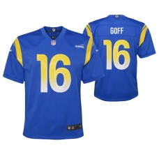 Youth Los Angeles Rams Jared Goff Game #16 Royal Jersey