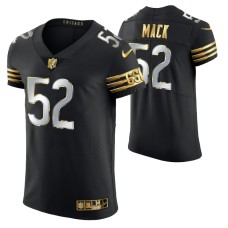 Men Chicago Bears Khalil Mack Golden Edition Black Vapor Elite Jersey