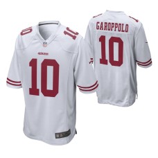 Men San Francisco 49ers #10 Jimmy Garoppolo White Nike Game Jersey