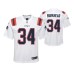 Youth New England Patriots Rex Burkhead Game #34 White Jersey