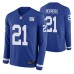 Royal New York Giants Jabrill Peppers Therma Long Sleeve Men Jersey