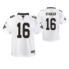 Youth New Orleans Saints #16 Ken Stabler White Nike Team Color Game Jersey