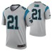 Men Jeremy Chinn Carolina Panthers Jersey Silver Inverted Legend