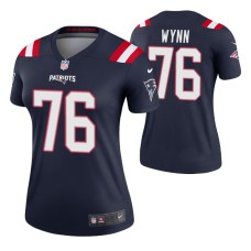 Women Isaiah Wynn #76 New England Patriots White Legend Jersey