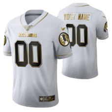 Washington Redskins Custom 100th Season Jersey White Vapor Limited Golden Edition