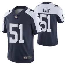 Cowboys Bradlee Anae 2020 NFL Draft Navy Jersey Alternate Vapor Limited