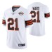 Denzel Ward #21 Vapor Limited White 75th Anniversary Throwback Cleveland Browns Jersey