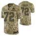 Kansas City Chiefs #72 Eric Fisher Camo 2018 Salute to Service Jersey Men